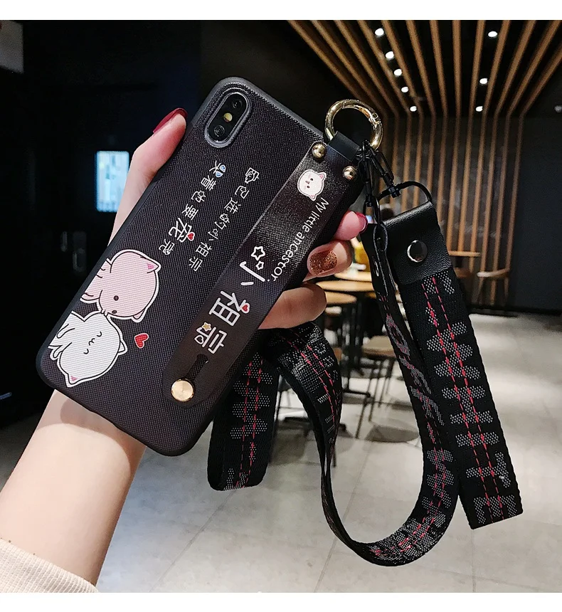 Милый простой браслет кольцо Пряжка корпус Xiaomi mi 6X 5X A3 A2 A1 9 8 SE Lite CC9 CC9E Red mi 6 Note 7 5 Pro S2