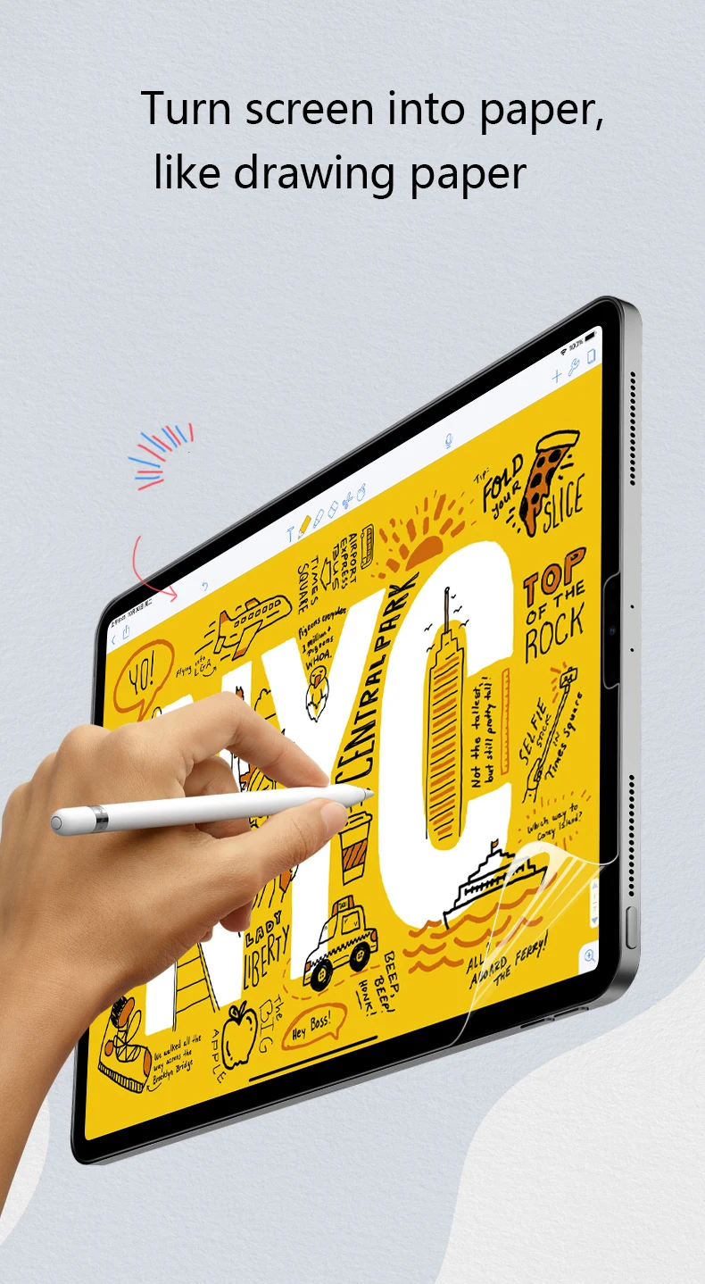 Защитное стекло как матовая пленка для Apple iPad pro 12,9 iPad pro бумага как протектор экрана
