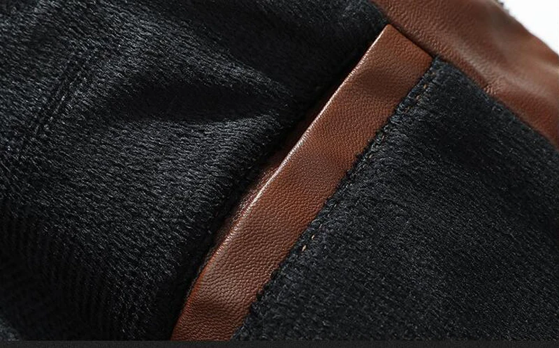 Кожаная мужская куртка, модные флисовые пальто со стоячим воротником, Chaqueta Cuero Hombre, мужские повседневные Байкерские Куртки из искусственной кожи