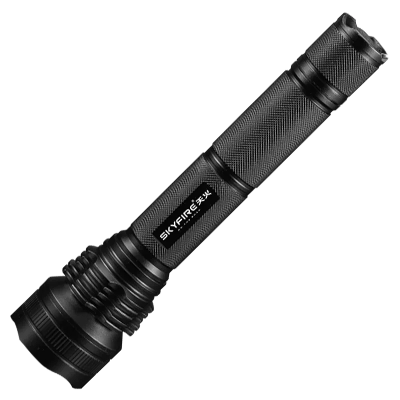

Black Bright Flashlight Outdoor Rechargeable Long Range Battery Flashlights Self Defense Aluminum Alloy Lanterna Lighting EB50SD