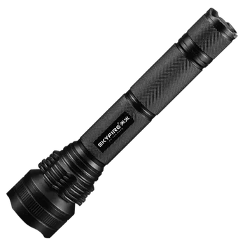 

Black Bright Flashlight Outdoor Rechargeable Long Range Battery Flashlights Self Defense Aluminum Alloy Lanterna Lighting EB50SD