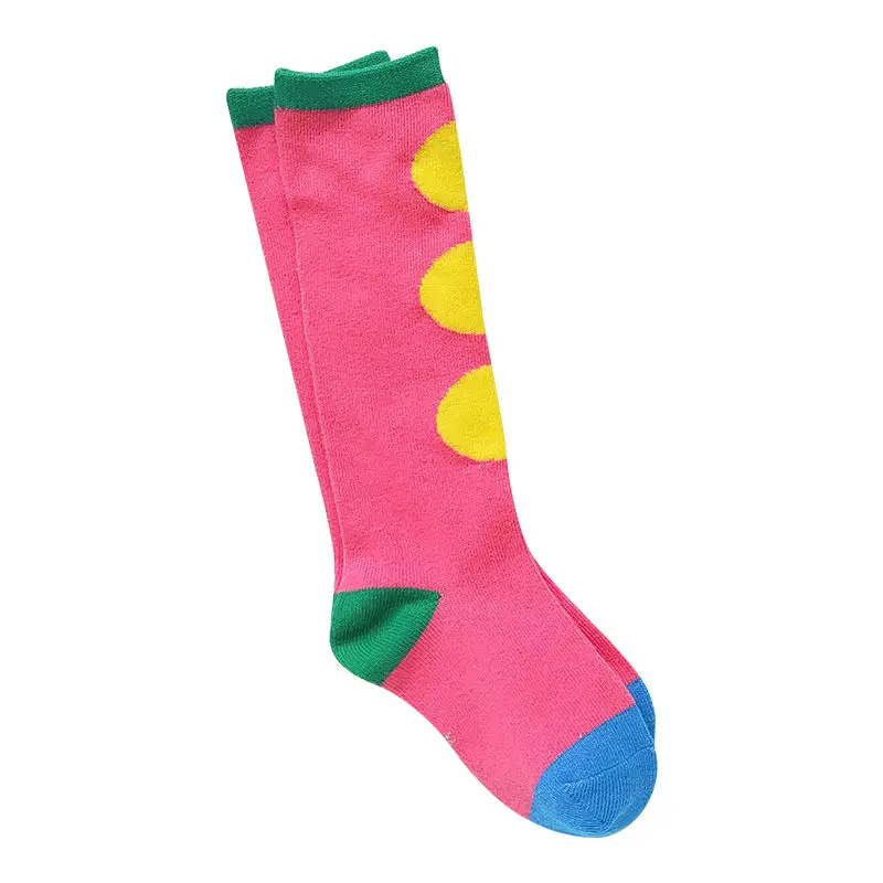 

ULKNN 6 Pairs Sets Cotton Socks Korean Style Fashion Dot Knee-high 2020 Casual Comfortable Girs Autumn Winter For Children Boys