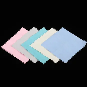 

50 Pieces Of 7.5x7.5 cm Jewellery Silver Cleaning Cloth Polishing Cloth 925 Sterling Silver Jewelry Cleaner Color Random