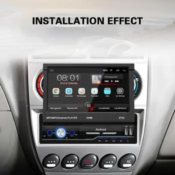 

7 inch Android 8.1 GPS Car Radio Stereo Player HD 1080P Touch Screen Multimedia Player with GPS FM Dual USB + Rear View Camera