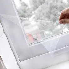 Letni rodzaj kleju proste okno na komary ekran DIY siateczka Stealth ekrany DIY cięcia szyfrowania ekrany z rzepem tanie i dobre opinie CN (pochodzenie) Hook Loop Zapięcie M227318 NYLON