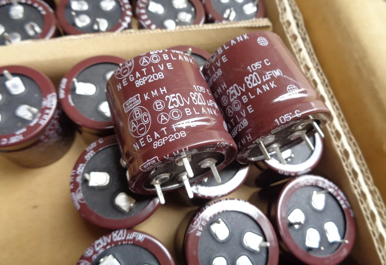 NIPPON CHEMI-CON KMH 시리즈, 알루미늄 전해 콘덴서, 겹침 리플 전류, 무료 배송, 정품, 로트당 4 개 -  AliExpress