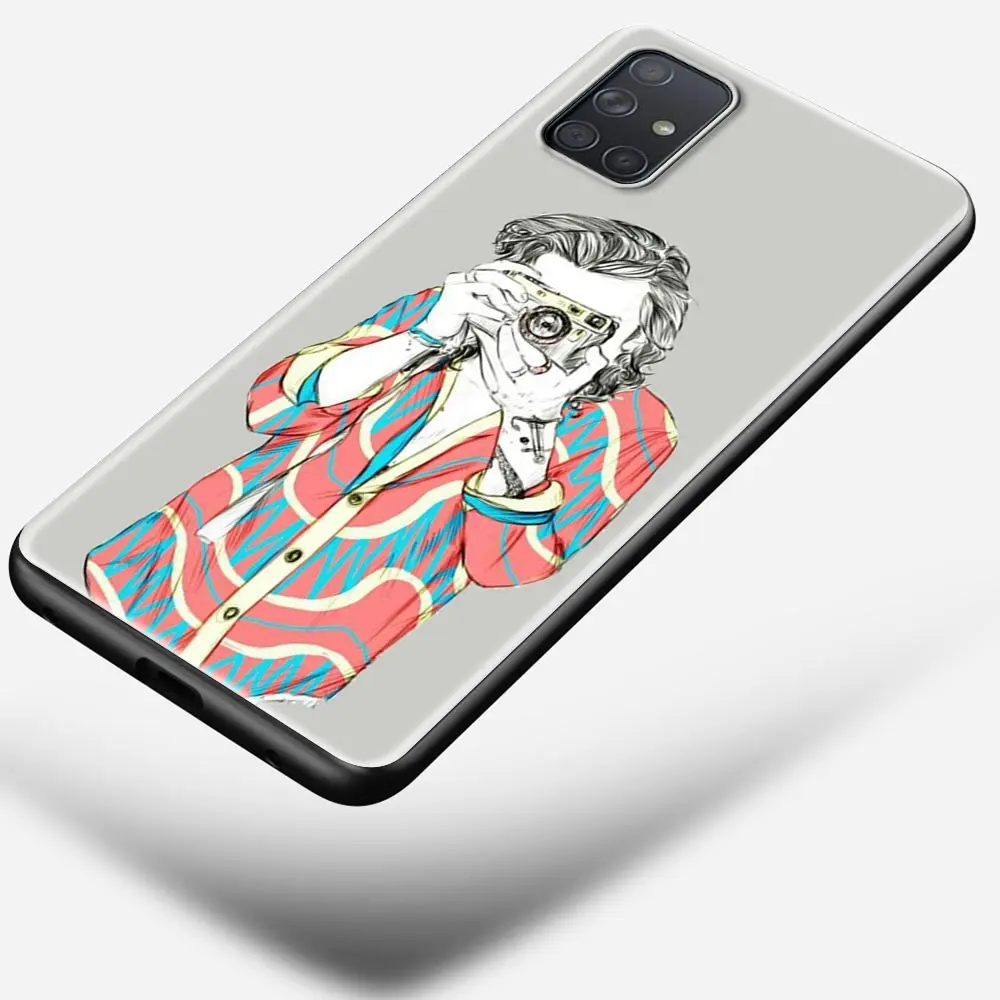 Phone Case for Samsung Galaxy A51 A71 5G A50 A70 A11 A21s A31 A41 A42 A91 A01 TPU Soft Black Cover Harry style art Phone Case for Samsung Galaxy A51 A71 5G A50 A70 A11 A21s A31 A41 A42 A91 A01 TPU Soft Black Cover Harry style art