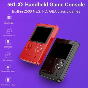 

Retro 2.8 inch LCD Handheld Retro Game Console Rechargeable Built-in 2500 Mini Gaming Video Player Built-in NES/FC/GBA Games