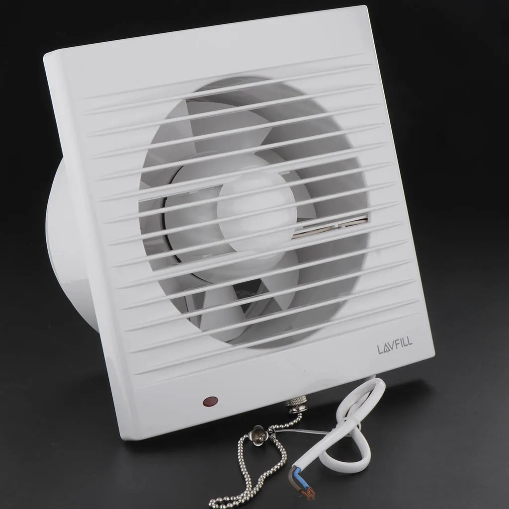 Kitchen Extractor Airflow Fan Exhaust Blower Ventilation Shower Toilet 6inch, Air Flow, Steel Frame, Durable