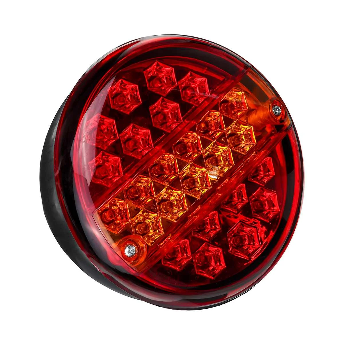 12V 6," 25LED прицеп фонарь стоп-сигнала светильник s поворотов круглый потолочный светильник Caravan Грузовик Ван задний светильник универсальный индикатор гамбургер