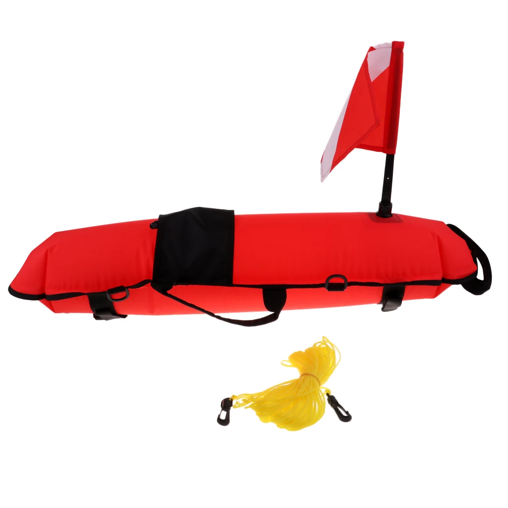 

Scuba Marker Dive Floating Mat With Flag & Rope for Diving Snorkeling Rescue