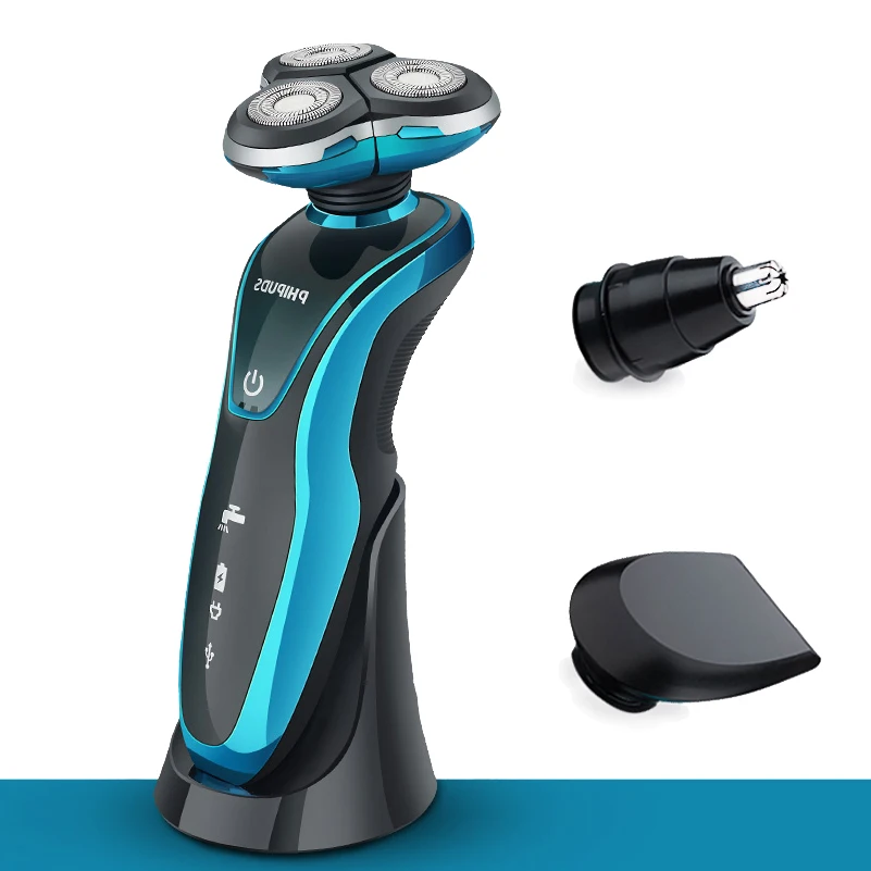

Cheap USB Wet Dry 4 In 1 Mens Electric Shaver Waterproof Shaving Machine Beard Trimmer Multifunctional Floating Razor Cleaning