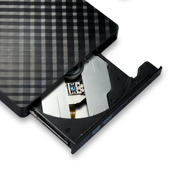 Гофрированный Внешний USB 3,0 высокоскоростной тонкий DVD горелки оптический привод для любого настольного ноутбука