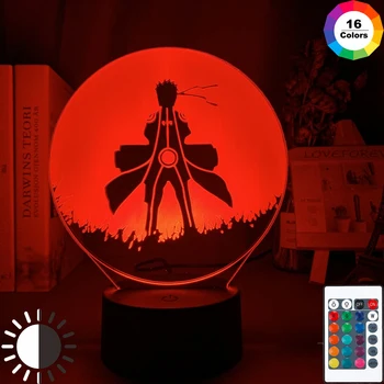 

3d Optical Kids Night Light Naruto Uzumaki Poster for Bedroom Decor Nightlight Best Birthday Gift Naruto Night Lamp Bedside