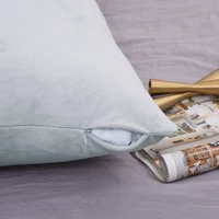 Housse de coussin en peluche Super douce, taie d'oreiller longue et unie, style nordique, grande taille, fermeture éclair, pour lit, canapé, décoration de la maison 4