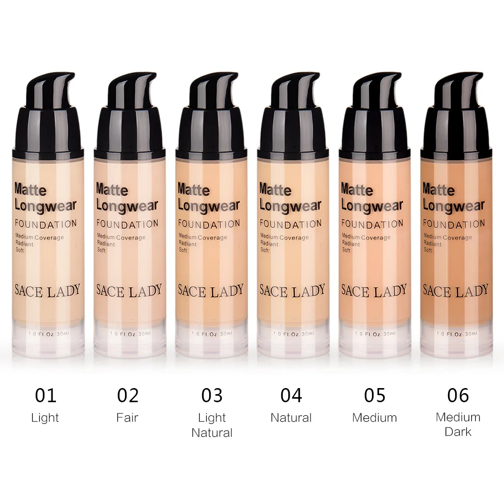 Bright skin light foundation Жидкий тональный крем стойкий макияж эффект SL223 емкость 30 мл Подушка основа для макияжа