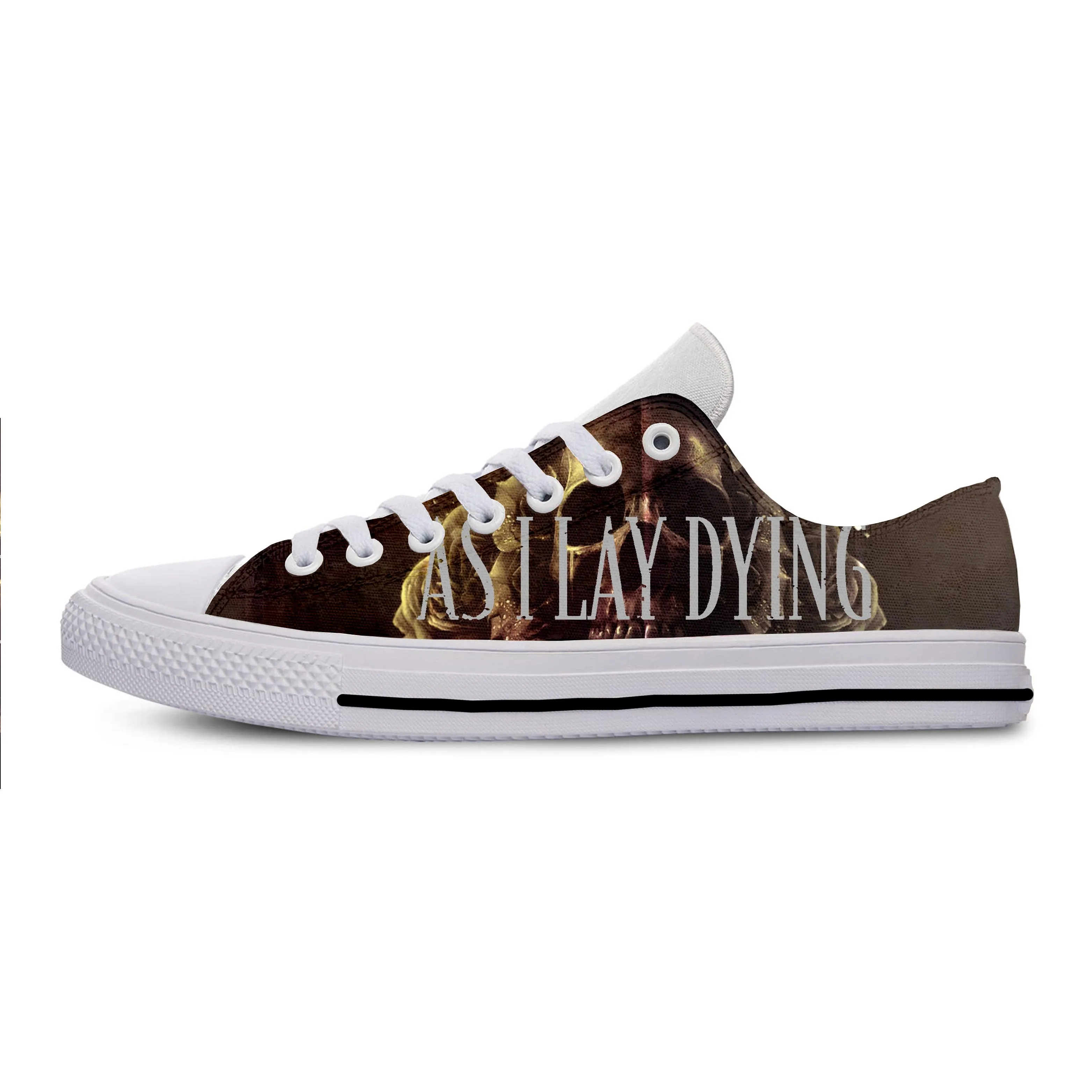 As I Lay Dying 2 As I Lay Dying/ популярные модные кроссовки с 3D принтом для мужчин/женщин, высококачественная повседневная обувь в стиле Харадзюку С 3D принтом As I Lay Dying - Цвет: As I Lay Dying 2