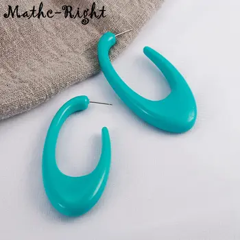 

Match-Right Women Statement Acrylic Long Earrings For Women Korean Big Drop Earring Pendant Female Jewelry SP732