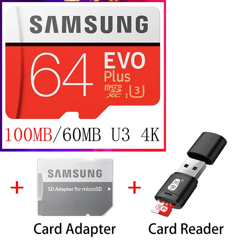 SAMSUNG EVO Micro SD 128 ГБ 32 ГБ 64 Гб 256 ГБ 512 ГБ U1 U3 Micro SD карта памяти 32 64 128 ГБ Флэш-карта SD/TF MicroSD для телефона - Емкость: 64GB-AP-C286