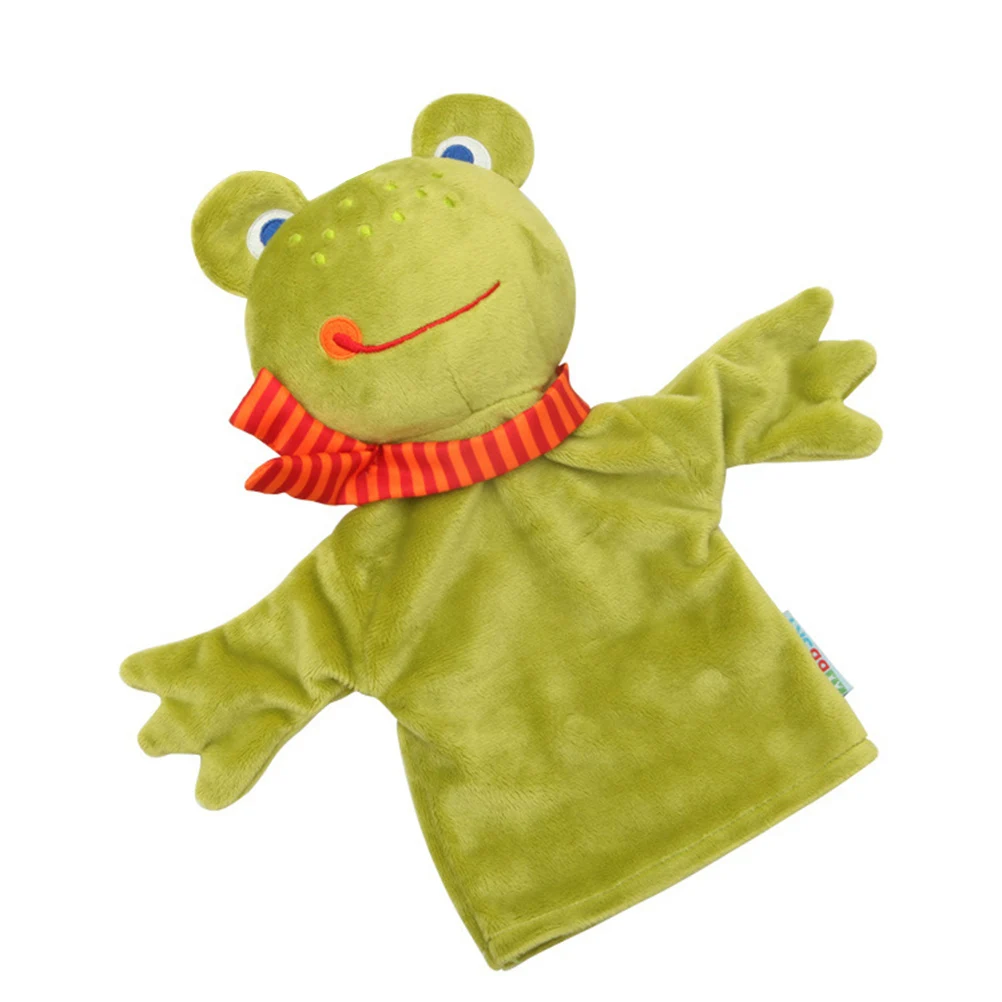 2pcs Creative Child Baby Favor Monkey& Frog Shaped Dolls Glove Hand Puppet Story Telling Toys For Kids