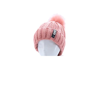 Зимние вязаные шапки бини женские толстые теплые шапочки Skullies шапки уличные наборы для езды на велосипеде женские вязаные шапки с буквенным принтом шерстяные шапки - Цвет: pink