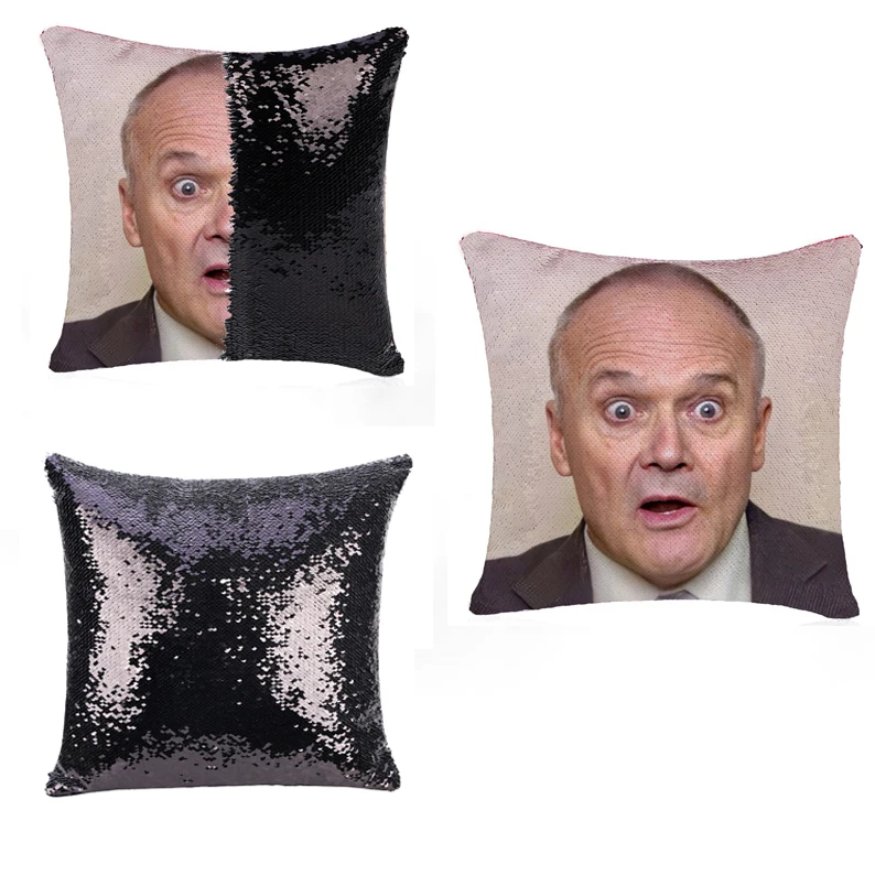 Creed Bratton наволочка для офиса ТВ шоу блестящие наволочки Волшебные Реверсивные цвета меняющиеся наволочки