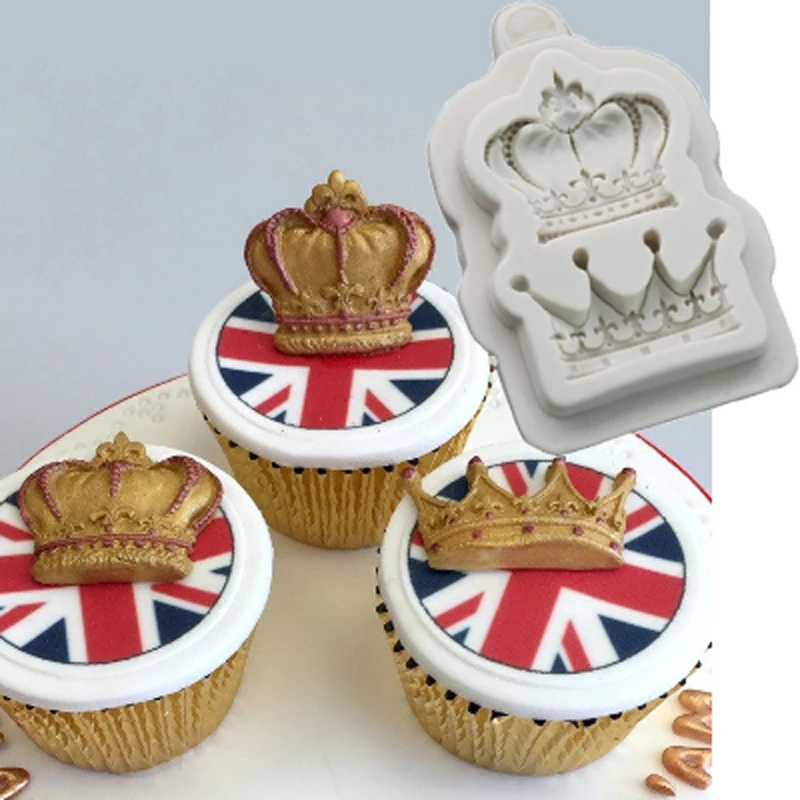 

Crowns Molds Fondant Cake Decorating Tools Silicone Molds Sugarcraft Chocolate Baking Tools for Cakes Gumpaste Fimo