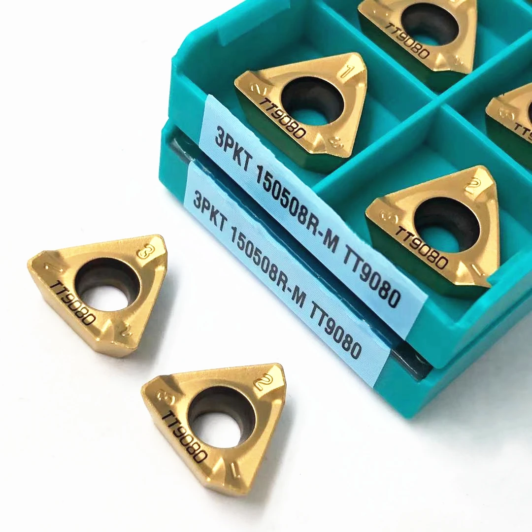 

Carbide turning insert 3PKT150508R M TT9080 High quality metal CNC turning tool 3pkt 150508 Lathe tool 3PKT150508 Milling cutter