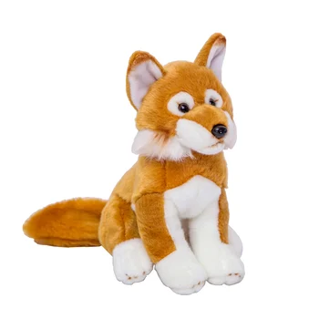 

28CM 3D Simulation Fox Dog Plush Toys Real Life Animal Doll Cute Stuffed Toys Gift for Kids Soft Birthday Gifts