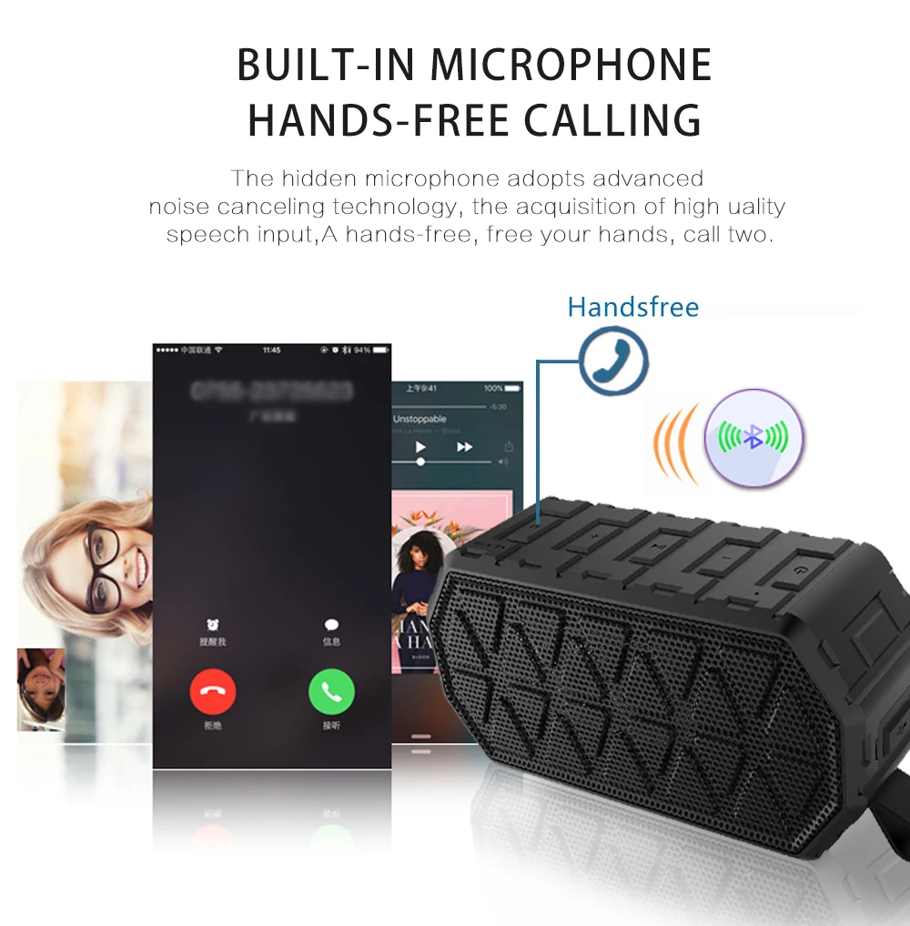 Eson стильный портативный водонепроницаемый открытый MP3 динамик s для iPhone для samsung для xiaomi enceinte Блютуз динамик