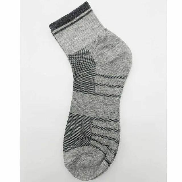 5 Pack Men Cotton Socks Mesh Breathable Short Casual Socks Summer Sports Socks Absorb Sweat Ankle Socks Set A3