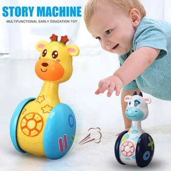 

Sliding Tumbler Story Machine Multi-function Cute Cartoon Early Education Machine Portable Toy for Baby Kid YH-17
