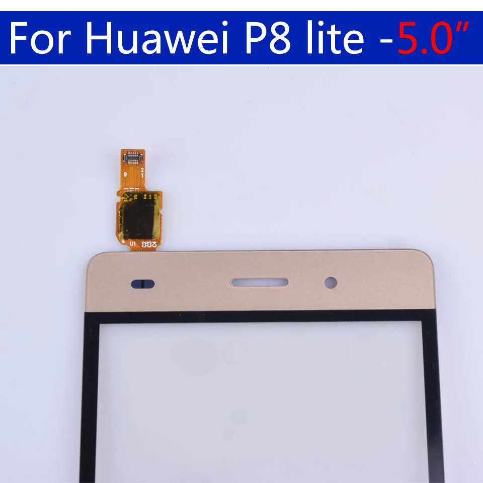 5," сенсорный экран Экран для Huawei P8 Lite ALE-L04 ALE-L21 ALE-TL00 ALE-L23 Сенсорный экран Панель Сенсор планшета солнечные фильтры Панель
