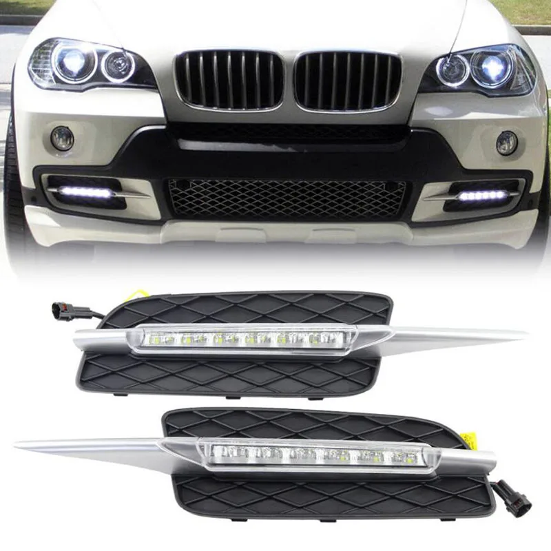Высокое качество DRL для BMW X5 E70 2007 2008 2009 2010 Габаритные огни дневного света