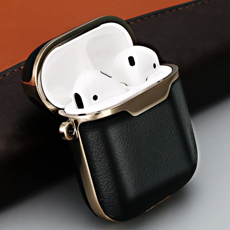Leather Case for 2 for Apple Case Cover Bluetooth Earphone Skin Protective Cases for Headphones