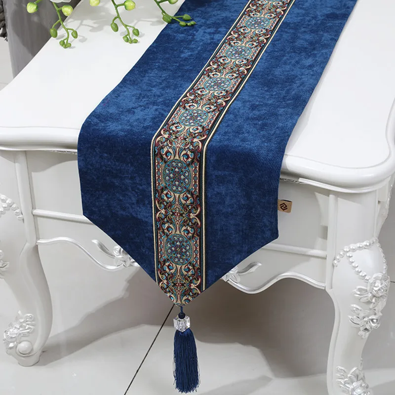 Высококачественная Европейская скатерть-дорожка, кровать, флаг, роскошный декоративный настольный флаг, свадебная ткань, размер на заказ