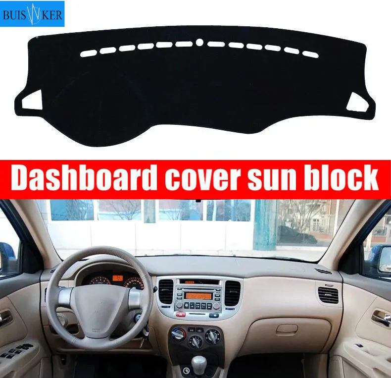 

For Kia Rio Rio5 2006 2007 2008 2009 2010 2011 Dashboard Cover Pad Mat Sun Shade Instrument Cover Carpet Car Styling Accessories