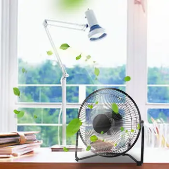 

LILENG LILENG 6\" 8\" 10\" Large Black All Metal Electric Rotating USB Powered 18650 Battery Powered Desktop Fan Dropship
