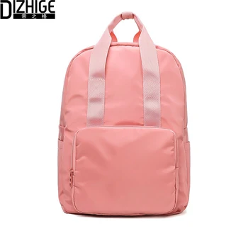 

2020 Solid Waterproof Nylon Anti Theft Backpack Large Capacity Women Travel Shoulder Bag Pack Fashion Leisure College Backpacks