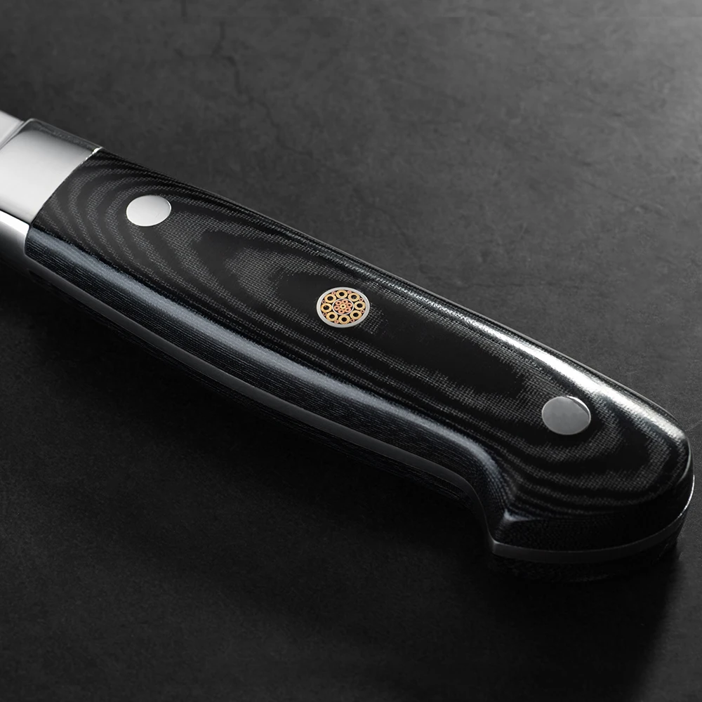 Профессиональный 12 дюймов шеф-повара гьюто Кухня нож шеф-Ножи s японский Ножи 67 Слои VG10 дамасский нож с Micarta Ручка