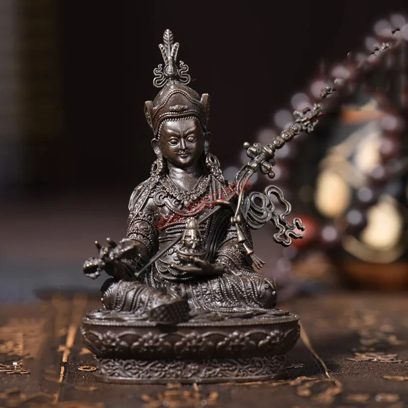 

Tantra Tibetan Buddhism, pure copper all gilded, Buddha statue of king of heaven, imported from Nepal, home decoration