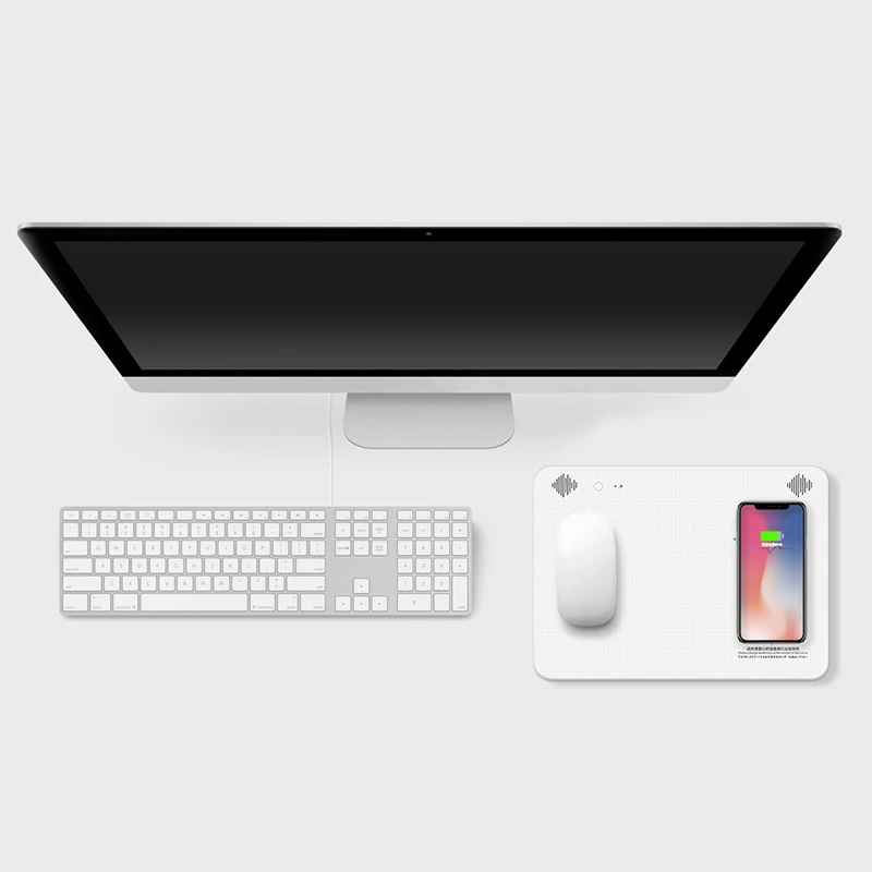 Creative 4 in 1 Bluetooth Speaker Wireless Charging Mouse Pad Mobile Phone Charger 5000Ah Power Supply