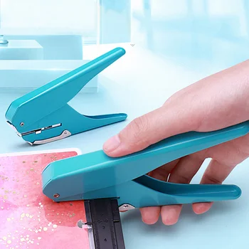 

Creative Mushroom Hole Shape Punch For Planner Disc Ring Paper Cutter T-type Puncher DIY Craft Machine Offices Stationery