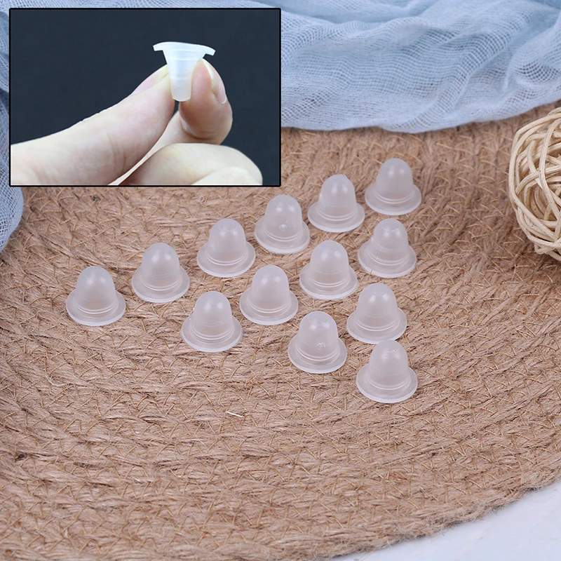 

100Pcs Plastic Microblading Tattoo Ink Cup Cap Pigment Clear Holder Container For Needle Tip Grip Power Supply Hot Sale