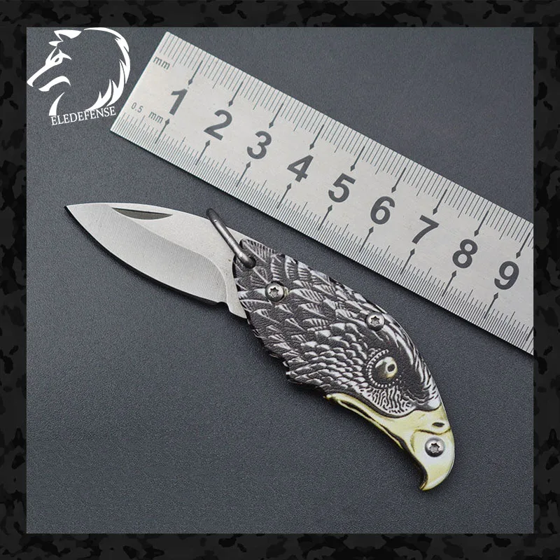 Складной нож с 3D-принтом орла ножи из CS Go мини-инструмент карманная цепочка для
