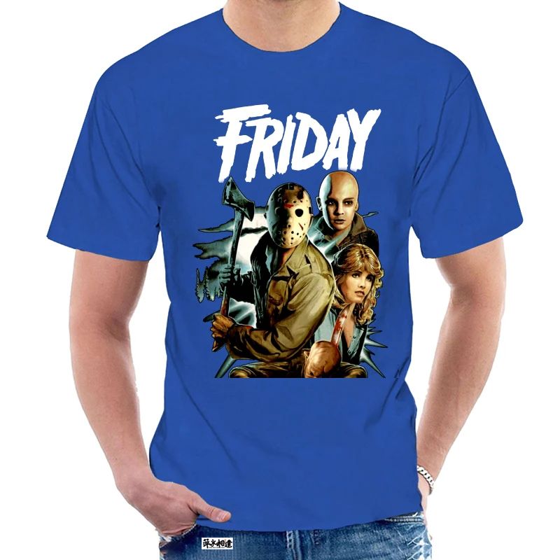Friday The 13Th Movie Poster Homme Funny T-Shirt Hip Hop Clothing Tshirt Designer T Shirt Brand T-Shirts Xxxxl @027467 | Мужская одежда