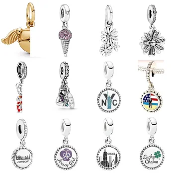 

PDB 54 925 Sterling Silver New Year Mickey Series Pendant, Gift for Women Accessories, DIY Bracelet Free Shipping.