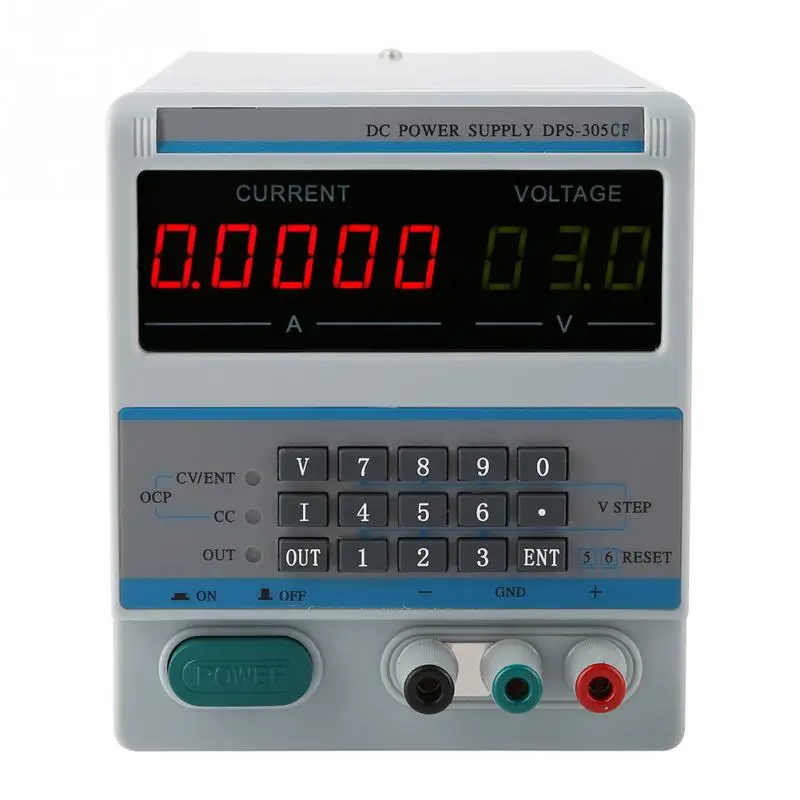 ЕС 110V DPS-305CF цифровой источник стабилизированного Напряжение регулируется Питание 30V 5A