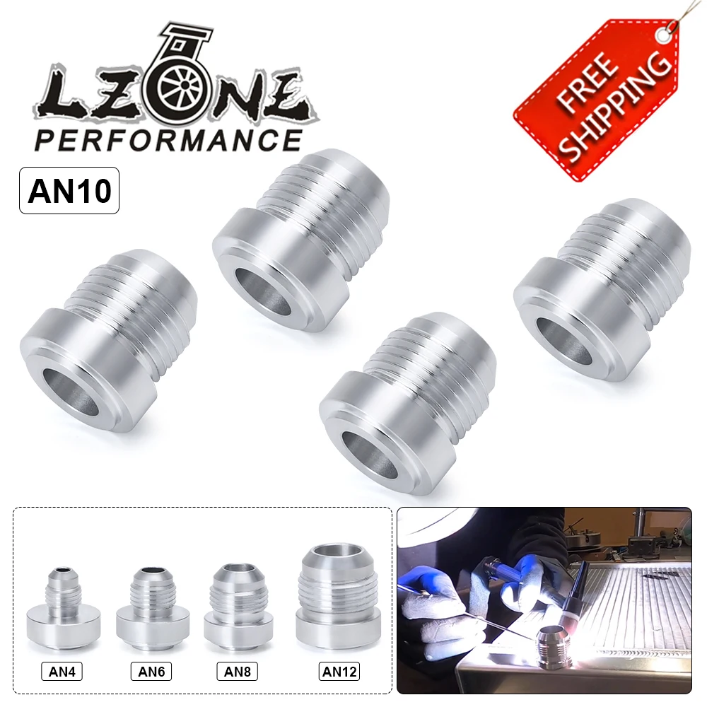 4pcs AN-10 10AN Male Aluminum Weld On Fitting Alloy Weld Fittings Accessories AU