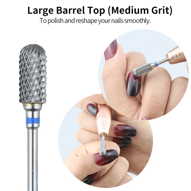 Tungsten Carbide Milling Cutter Burrs Nail Drill Bits Machine Nail Cutter Nail File Manicure For Machine Nail Art Accessories 2